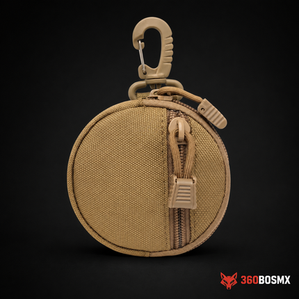 Mini Bolsa Compacta EDC Mosquetón Porta Llaves Y Accesorios YB088 – Caqui