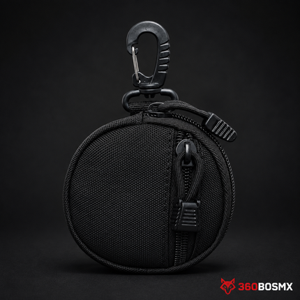 Mini Bolsa Compacta EDC Mosquetón Porta Llaves Y Accesorios YB088 – Negro