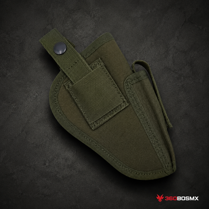 Funda Arma Ambidiestra x Clip Universal Oculta 1 Cargador Pj052 - Verde - 360BOSMX