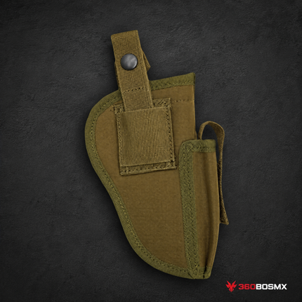 Funda Arma Ambidiestra x Clip Universal Oculta 1 Cargador Pj052 - Caqui - 360BOSMX