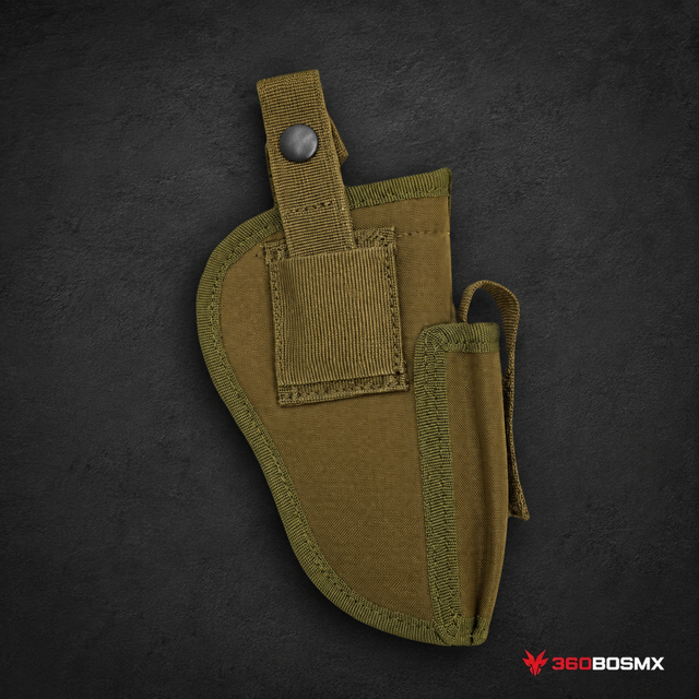 Funda Arma Ambidiestra x Clip Universal Oculta 1 Cargador Pj052 - Caqui