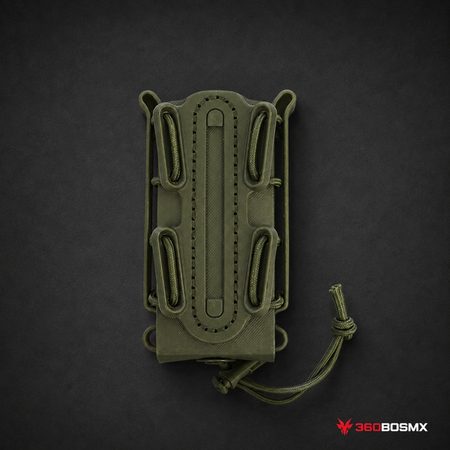 Porta cargador AJUSTABLE, Clip, 9mm, Mag, emerson, Molle Pj281 - Verde