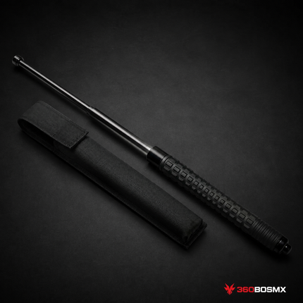 Bastón Retráctil de Acero 25 Pulgadas PJ731 - Negro