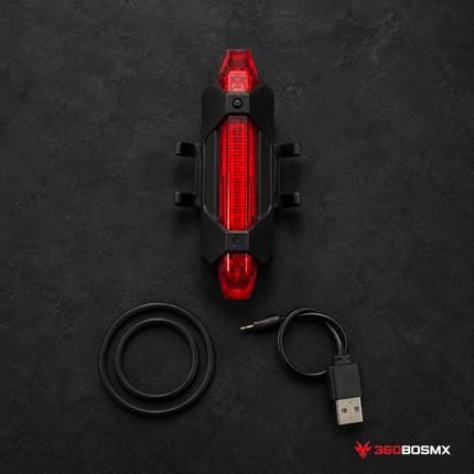 Luz Roja Trasera Bicicleta Contra Agua Ultra Brillo 12 Horas T093a - 360BOSMX