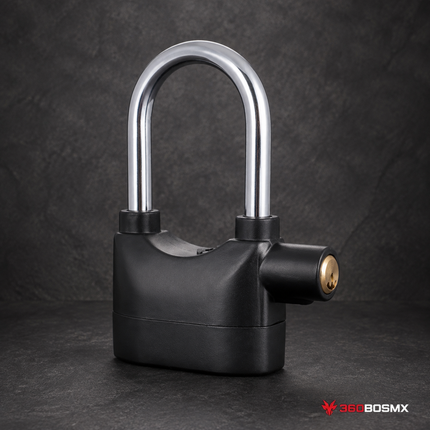 Candado Alta Seguridad Alarma 110 Db Sirena Bicis Moto Dt250 - 360BOSMX