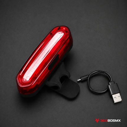 Luz Trasera 3 Colores Vs Agua Usb Bicicleta Lámpara T096 - 360BOSMX