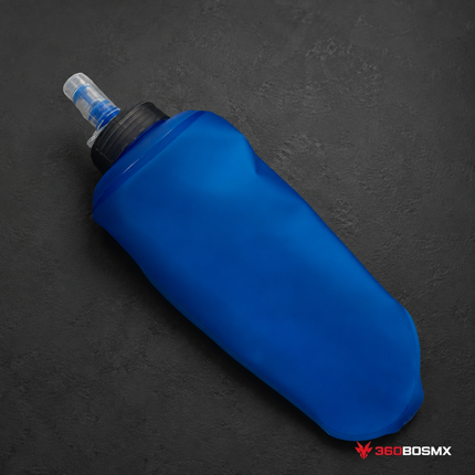 Botella de agua suave 500ML ciclismo y running VOG115 - AZUL - 360BOSMX