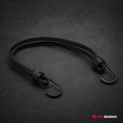 Cuerda elástica con gancho para equipaje de motocicleta 2 ganchos MTC04 - 60 CM - 360BOSMX