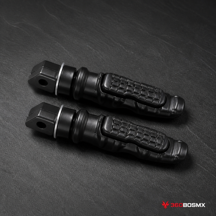 Reposapiés MOTOCICLETA Estriberas Plegables Aluminio Ergonómico Universal MTC049 - 360BOSMX