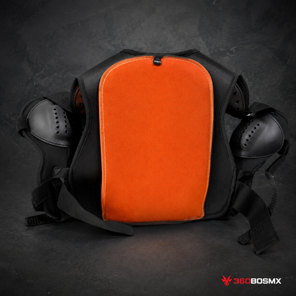 Armadura Motociclistas Protección Foam Padding Bikers Medio Cuerpo Coderas espinilleras THX041 - Naranja - 360BOSMX