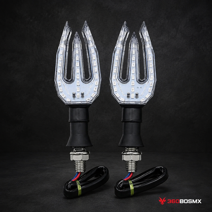 Direccionales LED PREMIUM* Alto Impacto ABS + Silicona 12V MTC247 - 360BOSMX