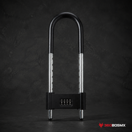 Candado U Lock combinación Reforzado * Bici, Scooter,Moto casa/habitación S81 - G - 360BOSMX