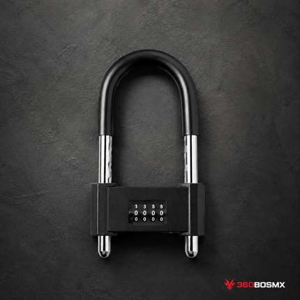 Candado U Lock combinación Reforzado * Bici, Scooter,Moto casa/habitación S81 - CH - 360BOSMX