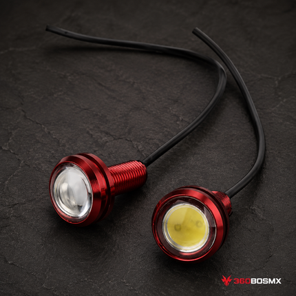 Luz LED Roja para Scooter Eléctrico Tipo Ojo de Águila 12V MTC274 - 360BOSMX