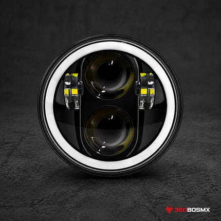 Faro LED Moto Halo DRL Señal Ámbar Resistente al Agua MTC262 - 360BOSMX