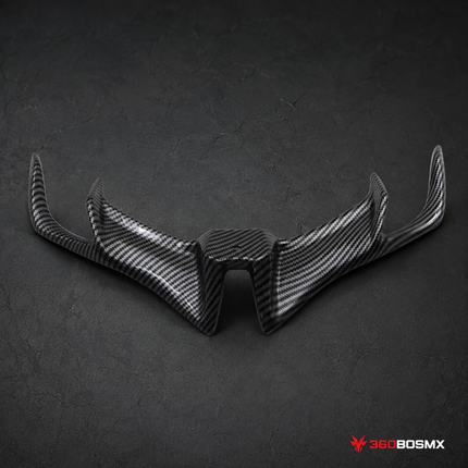 Alerón Frontal Universal Moto Deflector Aerodinámico Carbón MTC178 - 360BOSMX