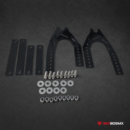 Kit Soporte Para Salpicadera Moto Scooter Brackets Ajustables Con Herrajes MTC280 - 360BOSMX
