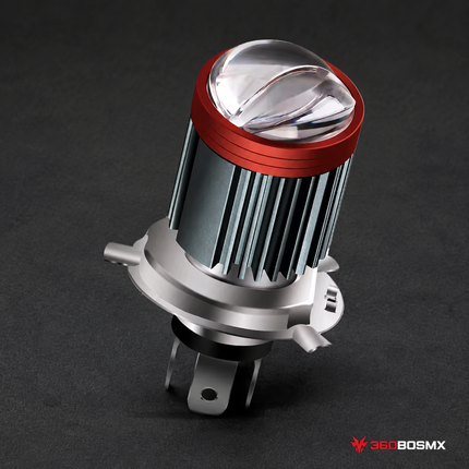 Bombilla LED Faro Motocicleta *Spotlight* Largo Alcance Haz Luz Blanca/ Ambar MTC115 - 360BOSMX