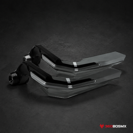 2 Pares GuardaManos Protectores Manos Moto Universales Tipo Antiviento MTC176 - Black - 360BOSMX