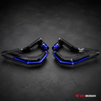2 Pares GuardaManos Protectores Manos Moto Universales Tipo Antiviento MTC176 - Blue - 360BOSMX