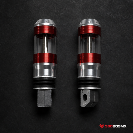 Par Reposapiés Moto de Aluminio Antivibración Resistente MTC152 - 360BOSMX