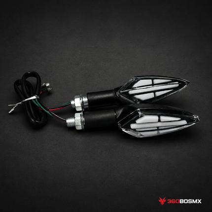 Intermitentes LED Moto Estilo Deportivo Universales MTC801 - 360BOSMX