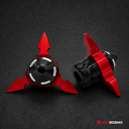 Slider Antigolpes Shuriken Moto Aluminio MTC180 - Rojo - 360BOSMX