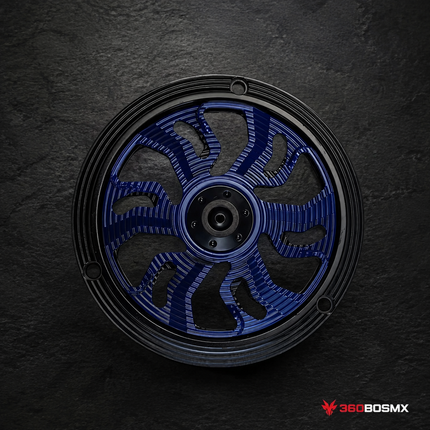Cubierta Disipadora Moto Calor 13cm Motor Flujo Aire Optimizado MTC288 - Azul marino - 360BOSMX