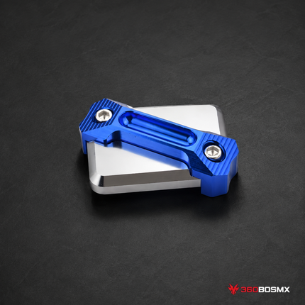 Tapa Depósito Aceite Freno Motocicleta Aluminio CNC Racing MTC286 - Azul - 360BOSMX