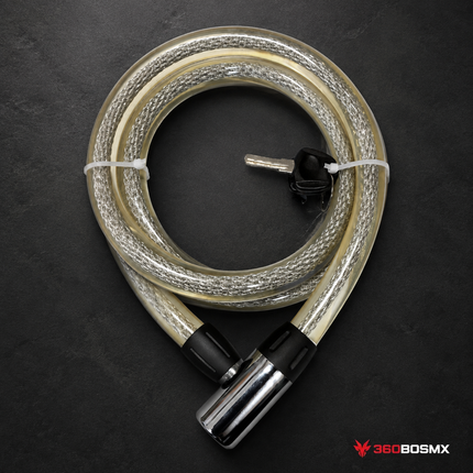 Candado Antirrobo Moto Cable Reforzado 150cm S-7101A - 360BOSMX