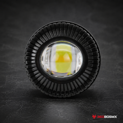 Faro Explorador LED Lente Convexa Tipo Lupa Haz Potente Blanco Amarillo RGB MTC815 - 360BOSMX