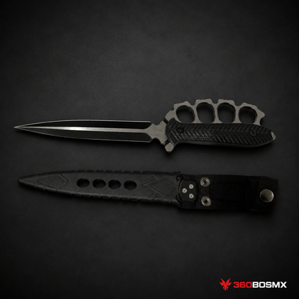 Cuchillo de supervivencia hoja fija con funda JFHK202