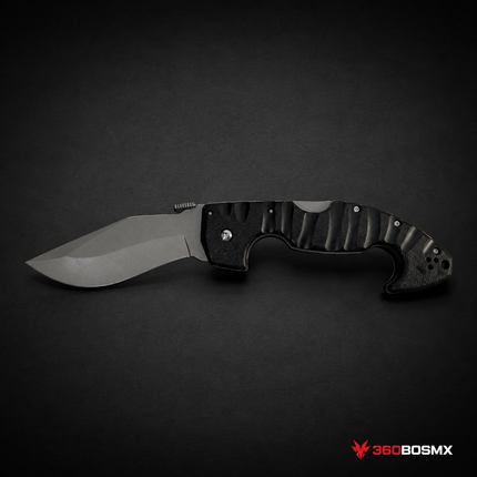 Cuchillo Maxi Empuñadura, texturizada, Plegable Acero en Frio JF027