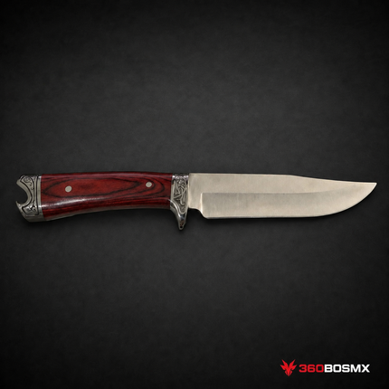 Cuchillo Multi Usos Largo Mango madera c/Funda JF821