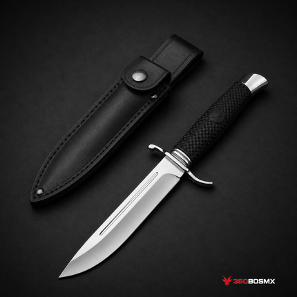 Cuchillo Táctico Militar Compacto Hoja Fija Funda JF894