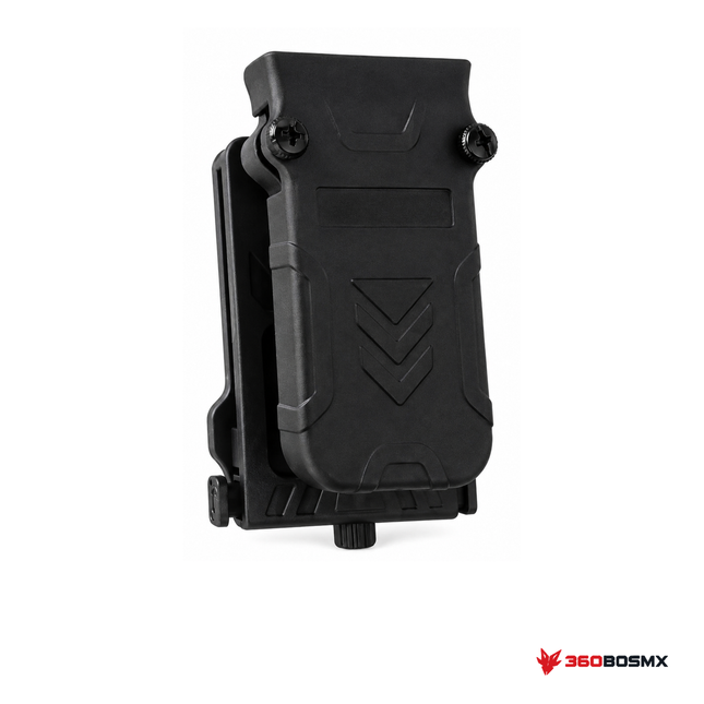 Porta cargador individual CYTAC — Negro sobre fondo blanco con logo 360BOSMX