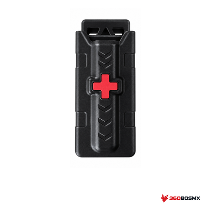 Porta torniquete CYTAC — Negro sobre fondo blanco con logo 360BOSMX
