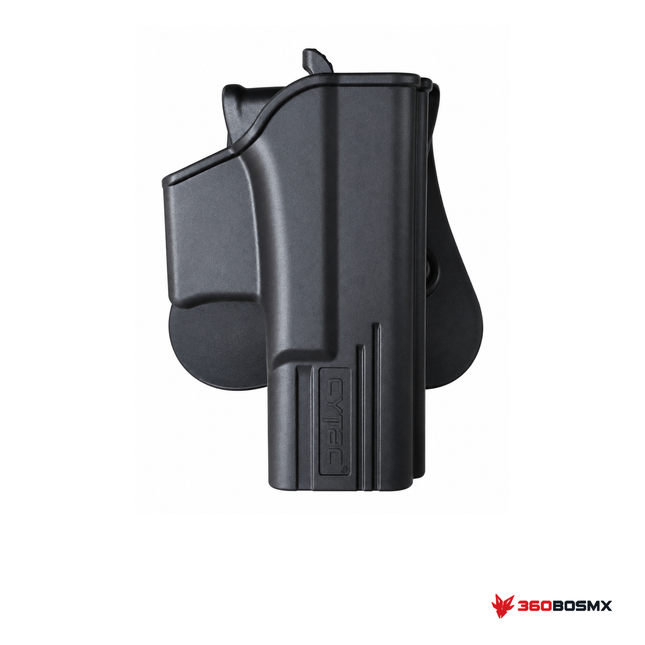 Funda FIST CYTAC para Glock 19 — Negro sobre fondo blanco con logo 360BOSMX