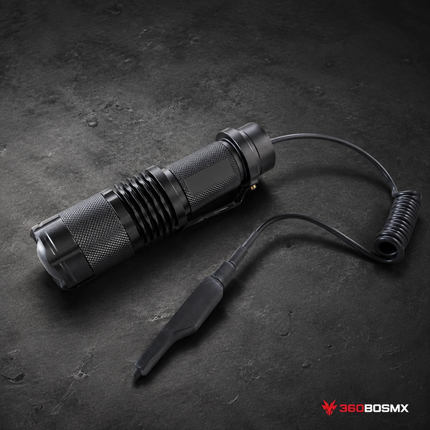 Lámpara Rifle Táctica Led 2500lms Cola De Ratón Switch Dt26s - 360BOSMX