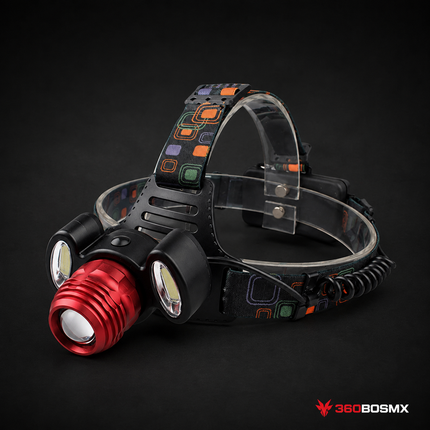 Lámpara frontal minera 3 LED 6000 lm DT-808-114