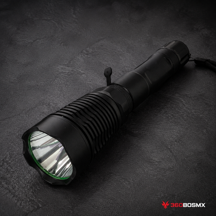 Lámpara luz led cola de raton con montura para cacería 3000 lms DT490L - Luz verde - 360BOSMX