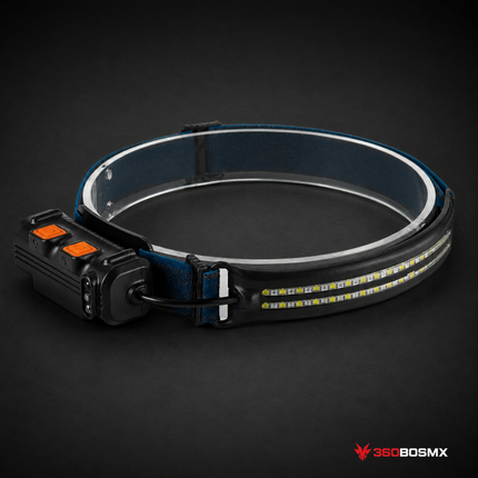 Linterna frontal con sensor y efecto patrulla DT-808-533