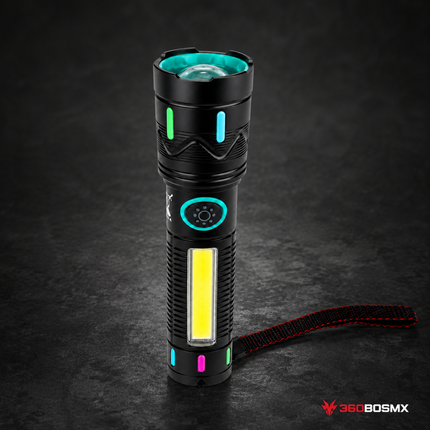 Lámpara LED Recargable USB 4 Modos Luz COB Alta Potencia Camping Emergencias DT756 - 360BOSMX