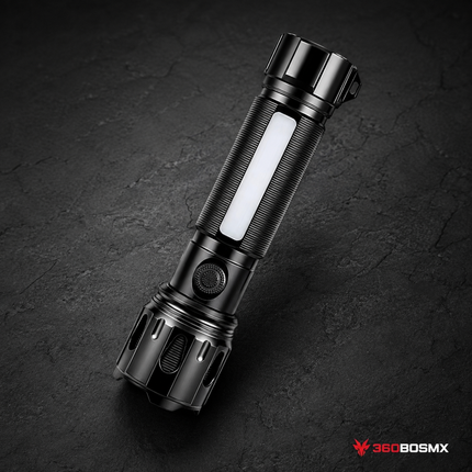 Lámpara LED Magnética Recargable Tipo C Luz COB Lateral, Aluminio IPX4 MTYX107 - Negro - 360BOSMX