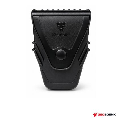 Porta esposas V2 Milfort — Negro sobre fondo blanco con logo 360BOSMX