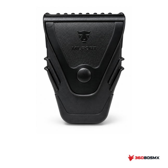 Porta esposas V2 Milfort — Negro sobre fondo blanco con logo 360BOSMX