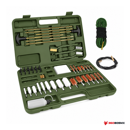 Kit universal de limpieza para armas 107 piezas — Verde