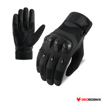 Guantes Jasu de dedo completo con función táctil — Negro M sobre fondo blanco