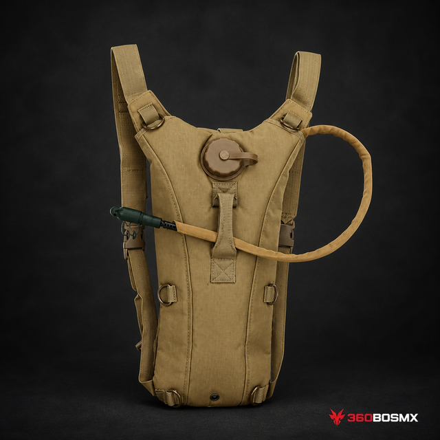 Mochila De Hidratación Táctica Militar 3 Litros Agua LJK Sn805 - Negro MP