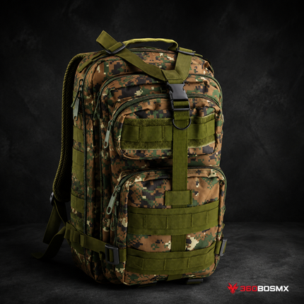 Mochila Táctica Militar Asalto 45 Litros Calidad Original Gjp GJ5017 - Caqui - 360BOSMX